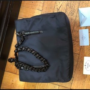 prada plastic chain bag